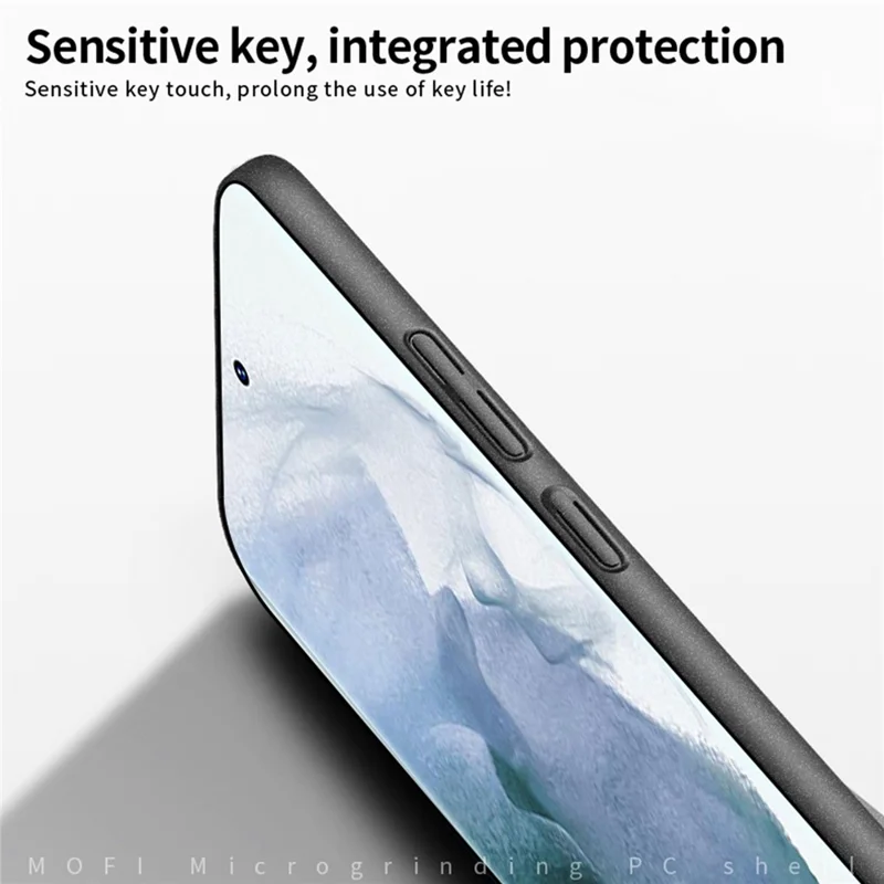 MOFI Shield Matte Series for Samsung Galaxy S23 Ultra Hard PC Back Cover Anti-scratch Cell Phone Protective Case - Black