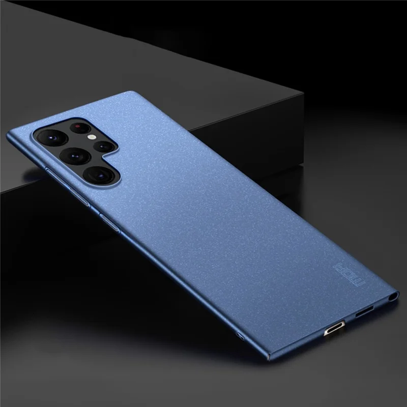 MOFI Shield Matte Series for Samsung Galaxy S23 Ultra Hard PC Back Cover Anti-scratch Cell Phone Protective Case - Blue
