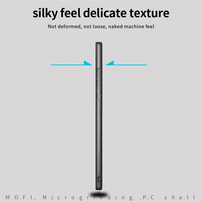 MOFI Shield Matte Series for Samsung Galaxy S23 Ultra Hard PC Back Cover Anti-scratch Cell Phone Protective Case - Blue