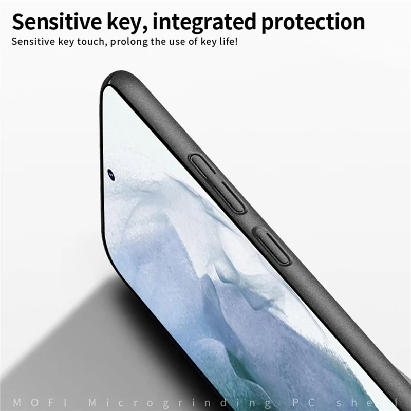 MOFI Shield Matte Series for Samsung Galaxy S23 Hard PC Phone Case Anti-fingerprint Drop-proof Cover - Black