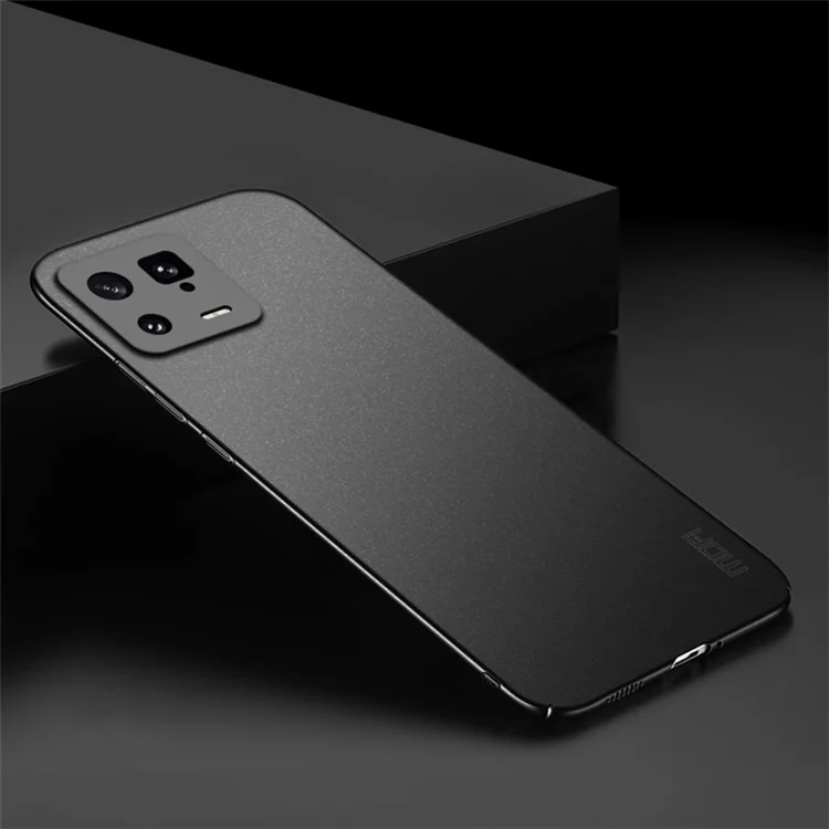 MOFI Schild Matte Serie Handyhülle für Xiaomi 13 5G, Anti-Kratzer Hartplastik-Rückseite Handy Schutzhülle - Schwarz