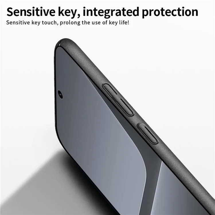 MOFI Schild Matte Serie Handyhülle für Xiaomi 13 5G, Anti-Kratzer Hartplastik-Rückseite Handy Schutzhülle - Schwarz