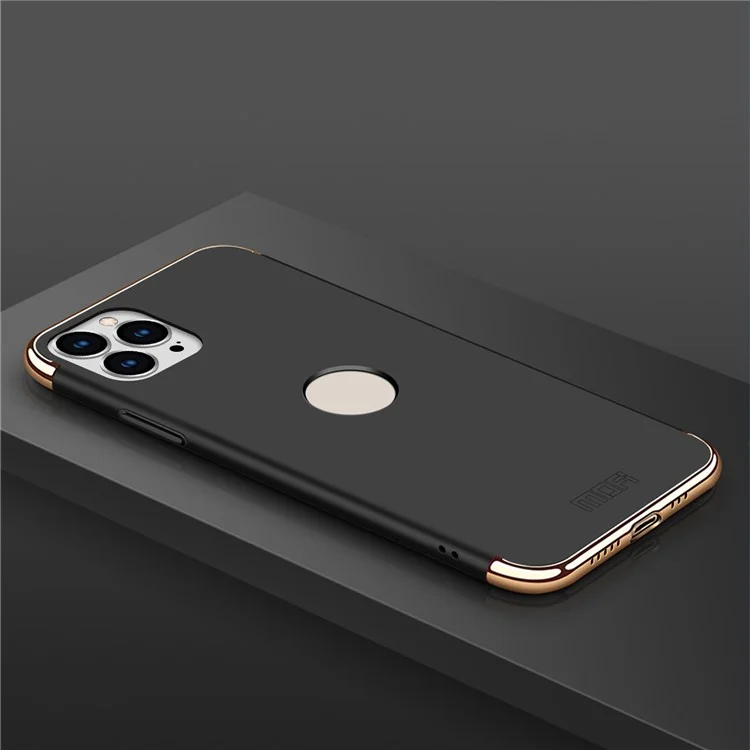 MOFI Guard Series Back Cover para iPhone 14 Pro Max, Funda de teléfono de PC electrochapado desmontable de 3 en 1 - Negro