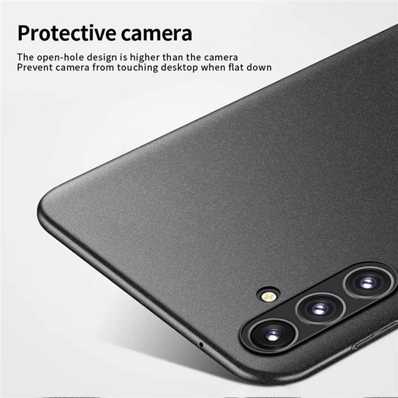 MOFI Shield Matte Series For Samsung Galaxy A34 5G Anti-Fingerprint Phone Case Ultra-Thin Hard PC Cover - Black