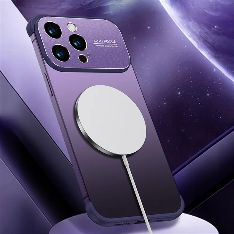 For iPhone 12 Pro Max TPU + Aluminium Alloy Slim-Fit Phone Case with Lens Frame Protection Cover - Gold