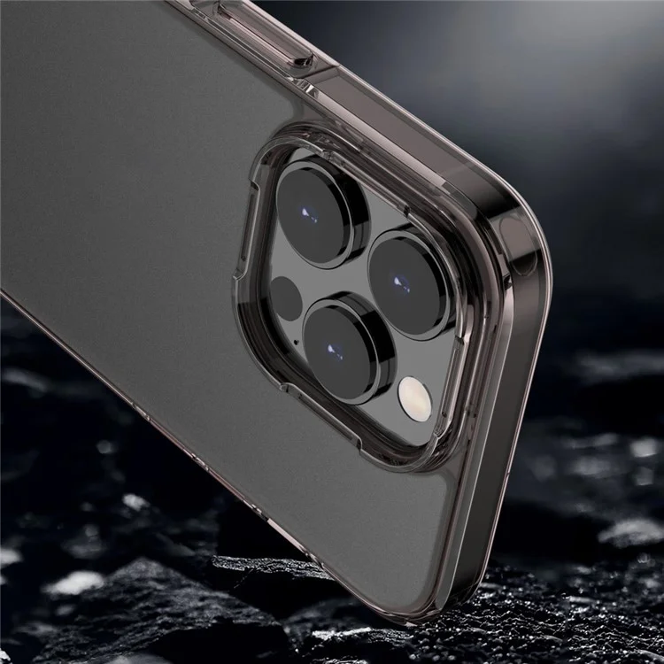 MOCOLO K29 Matte Phone Case for iPhone 15 Pro Protective PC+TPU Cover Anti-Fingerprint Cell Phone Shell - Transparent
