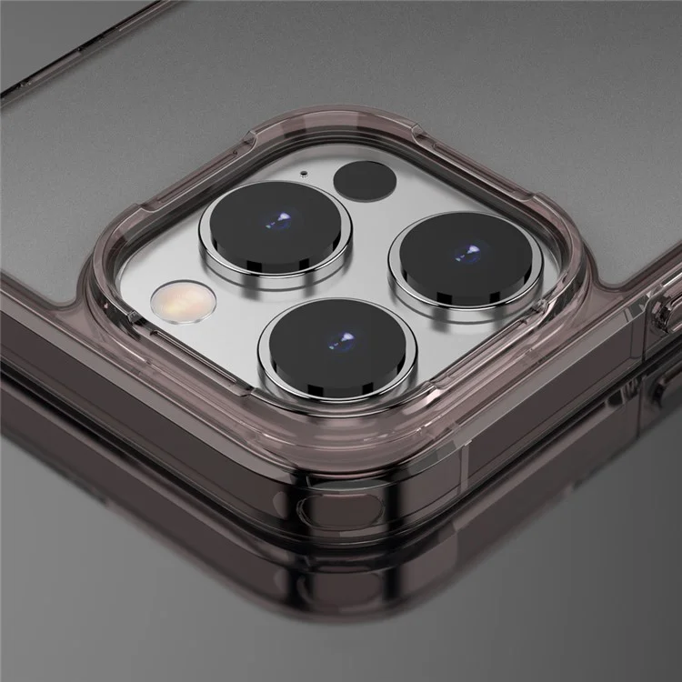 MOCOLO K29 Matte Phone Case for iPhone 15 Pro Protective PC+TPU Cover Anti-Fingerprint Cell Phone Shell - Transparent