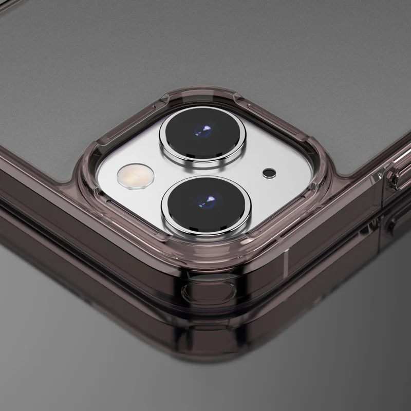 MOCOLO K29 PC+TPU Matte Phone Case for iPhone 15 Anti-Fingerprint Protective Phone Cover - Transparent