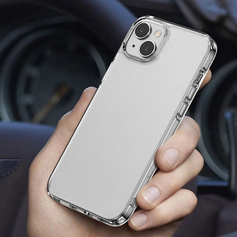 MOCOLO K29 PC+TPU Matte Phone Case for iPhone 15 Anti-Fingerprint Protective Phone Cover - Transparent