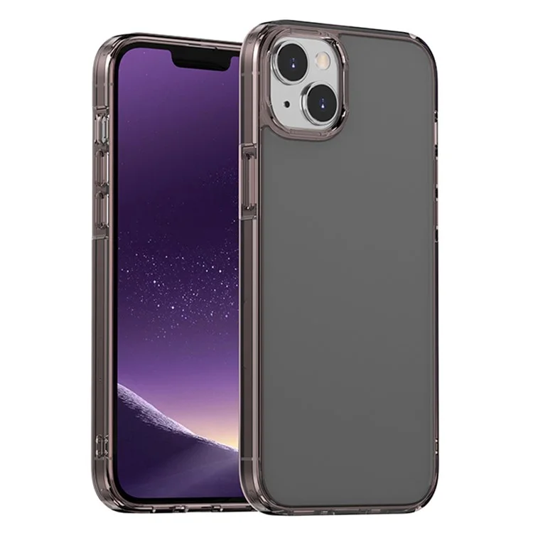 MOCOLO K29 PC+TPU Matte Phone Case for iPhone 15 Anti-Fingerprint Protective Phone Cover - Dark Brown