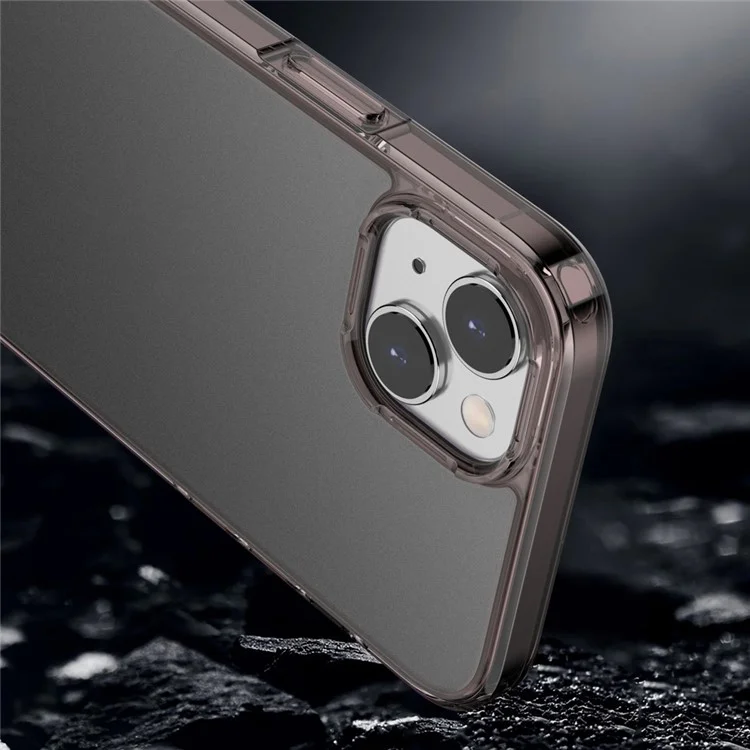 MOCOLO K29 PC+TPU Matte Phone Case for iPhone 15 Anti-Fingerprint Protective Phone Cover - Dark Brown