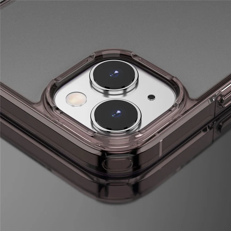 MOCOLO K29 PC+TPU Matte Phone Case for iPhone 15 Anti-Fingerprint Protective Phone Cover - Dark Brown