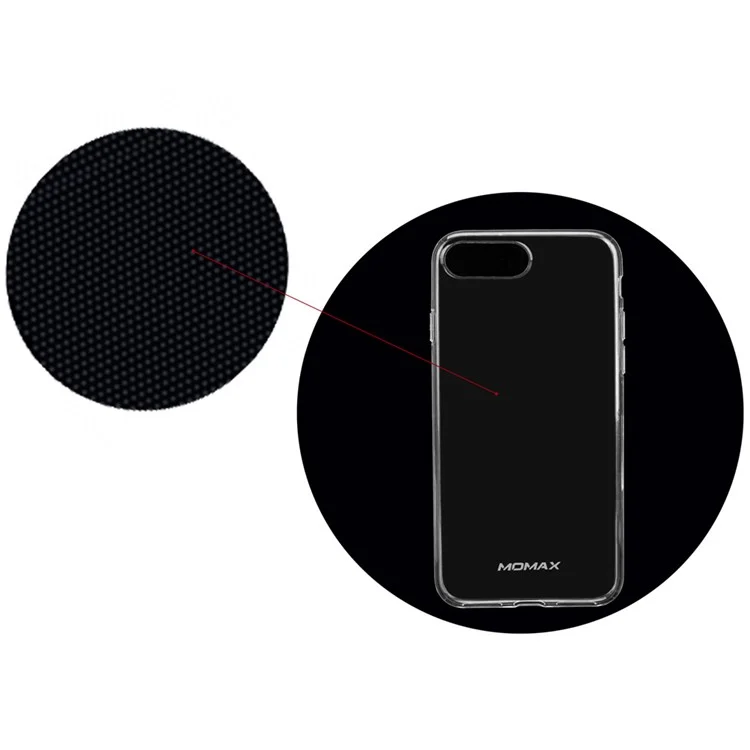 MOMAX 0.6mm Transparent TPU Protective Case for iPhone 8 Plus / 7 Plus