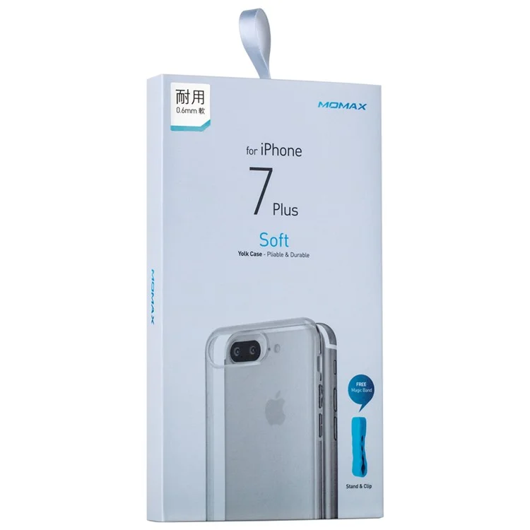 MOMAX 0.6mm Transparent TPU Protective Case for iPhone 8 Plus / 7 Plus