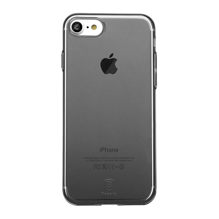 BASEUS Simple Series Clear TPU Cover for iPhone 8 / 7 4.7 inch - Black