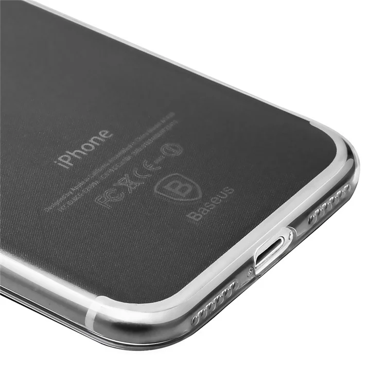 BASEUS Simple Series Clear TPU Cover for iPhone 8 / 7 4.7 inch - Black
