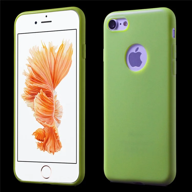 Ultra-thin Solid Color TPU Case Shell for iPhone 8 / 7 4.7 inch - Green