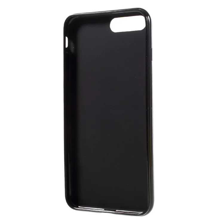 Glossy TPU Gel Back Case for iPhone 8 Plus / 7 Plus - Black