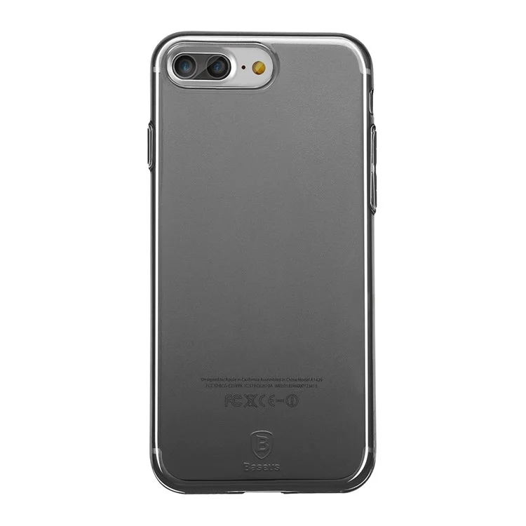 BASEUS Simple Series Clear TPU Case for iPhone 8 Plus / 7 Plus 5.5 Inch - Black