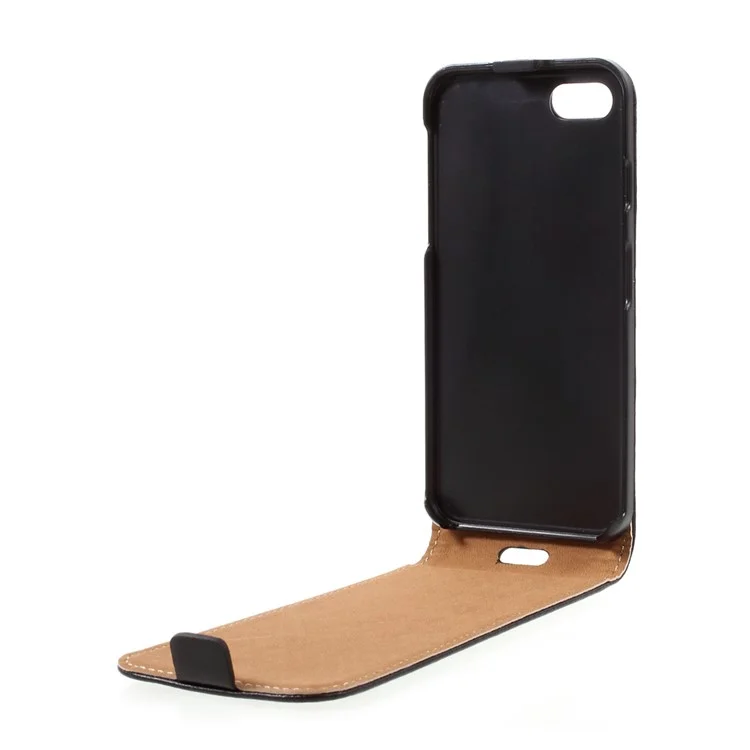 Vertical Flip Split Leather Case for iPhone 7 4.7 inch - Black
