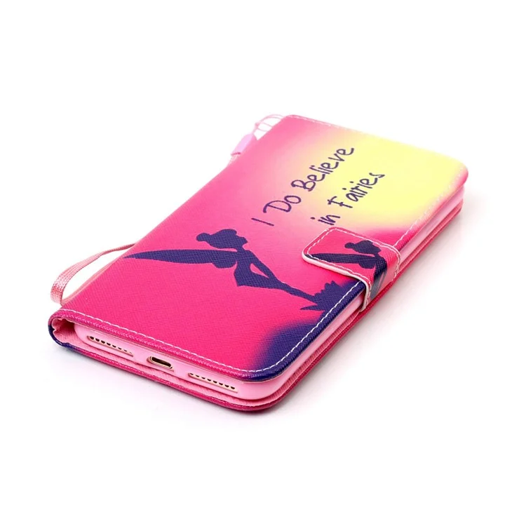 Patterned Wallet Leather Case for iPhone 8 Plus / 7 Plus 5.5 inch - I believe in Fairies
