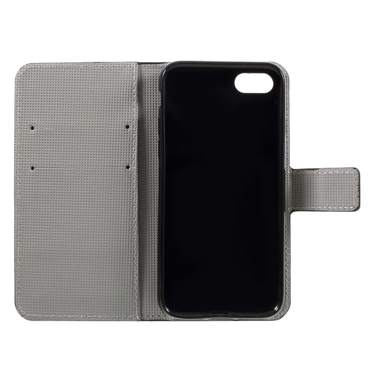 Flip Leather Wallet Stand Case Pour Iphone 7/8 / se (2020) / se (2022) - Drapeau Américain Rétro