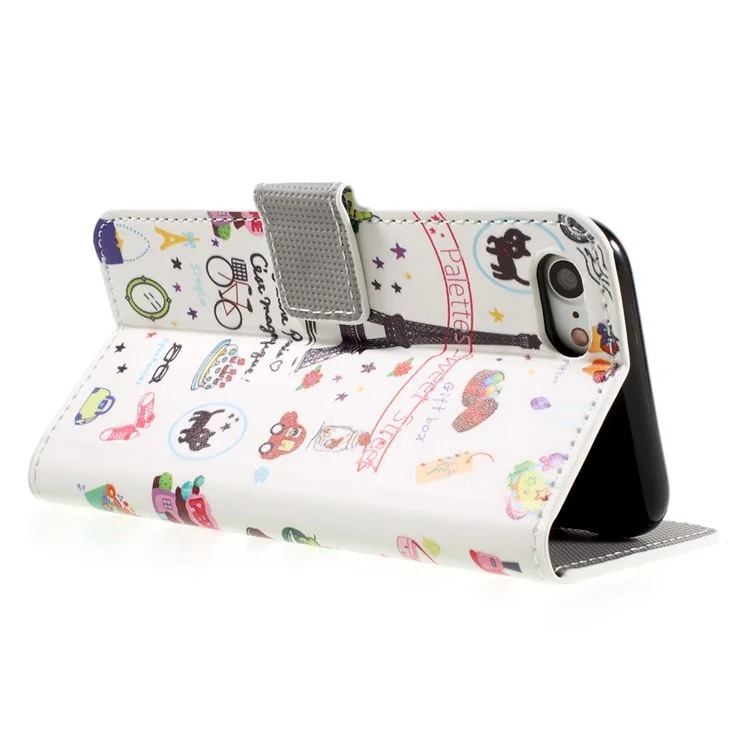Caixa Magnética do Suporte de Couro Folio Para Iphone 7/8/SE (2020)/SE (2022) - Sweet Street