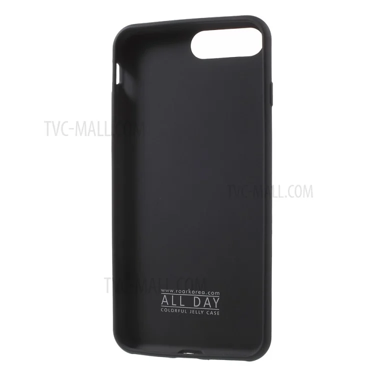 ROAR KOREA All Day Jelly Case TPU Cover for iPhone 8 Plus / 7 Plus 5.5 Inch - Black