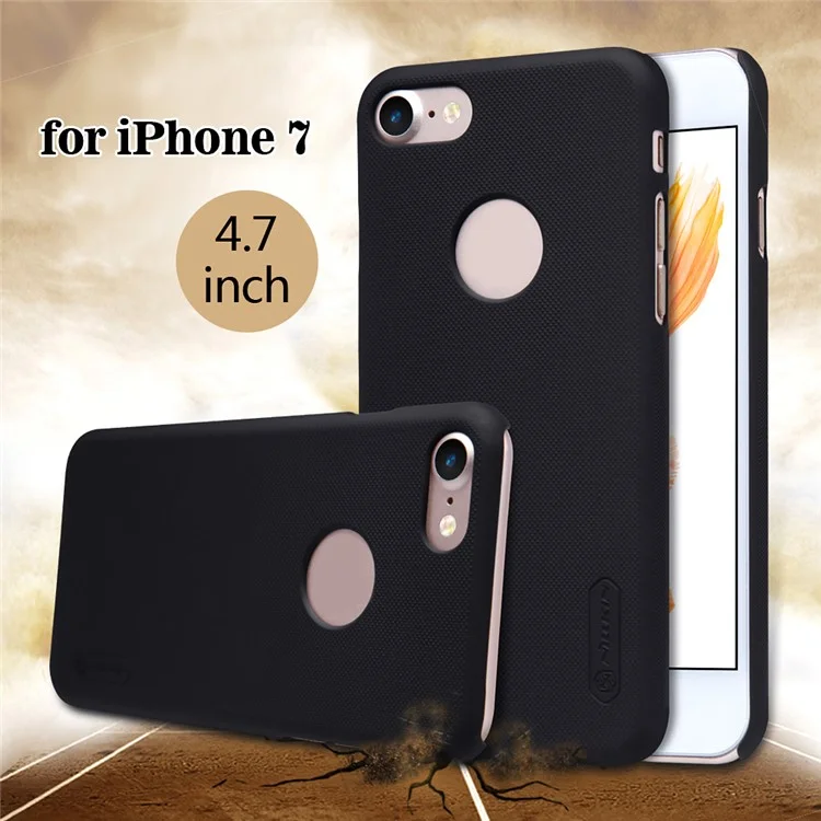 NILLKIN Frosted Shield PC Hard Case for iPhone 7 4.7 inch / 8 4.7 inch + Screen Protector - Black