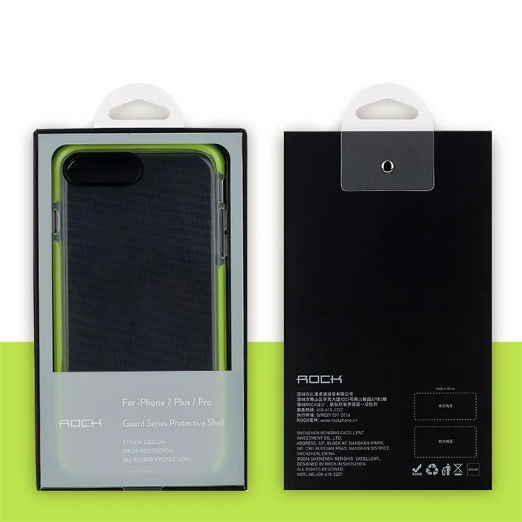 ROCK Guard Series TPU + TPE Back Case for iPhone 8/7 - Black