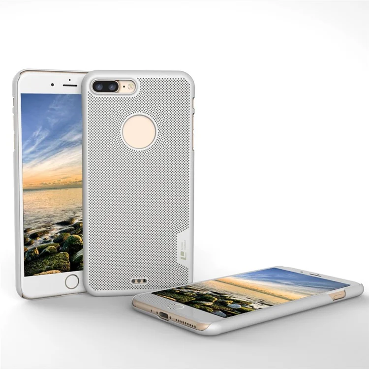 LOOPEE Hollow Mesh Hard PC Case for iPhone 8 Plus / 7 Plus - Silver