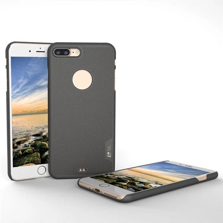 LOOPEE Hollow Mesh Hard Cover Case for iPhone 8 Plus / 7 Plus - Grey