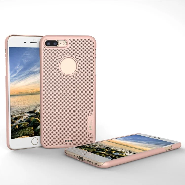 LOOPEE Hollow Mesh Hard Back Case for iPhone 8 Plus / 7 Plus - Rose Gold