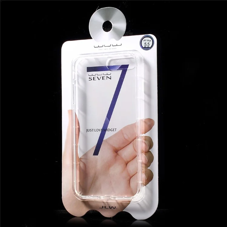 WUW Crystal Clear TPU Case Cover for iPhone 8 Plus / 7 Plus 5.5 inch - Transparent