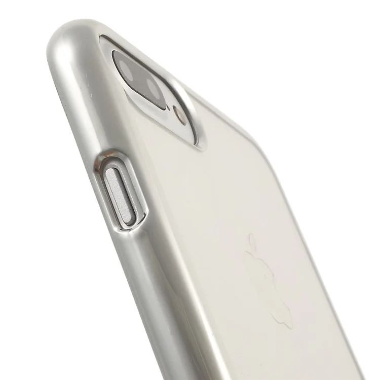 MERCURY GOOSPERY Ring 2 Case Electroplating TPU Clear Cover for iPhone 8 Plus / 7 Plus - Silver