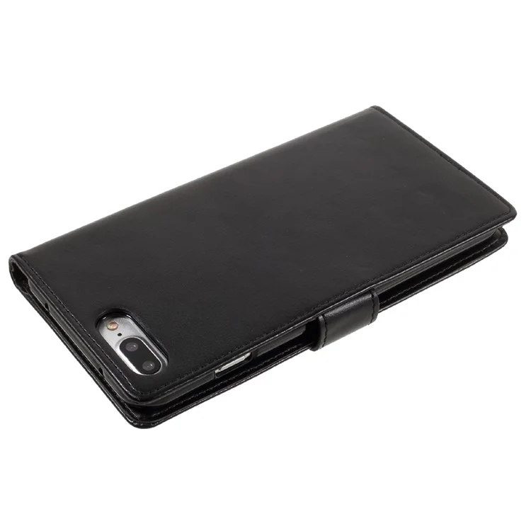 MERCURY GOOSPERY Rich Diary Leather Wallet Case for iPhone 8 Plus / 7 Plus - Black