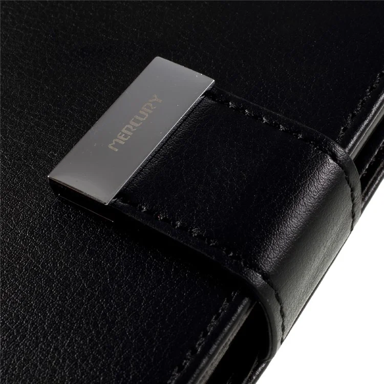MERCURY GOOSPERY Rich Diary Leather Wallet Case for iPhone 8 Plus / 7 Plus - Black