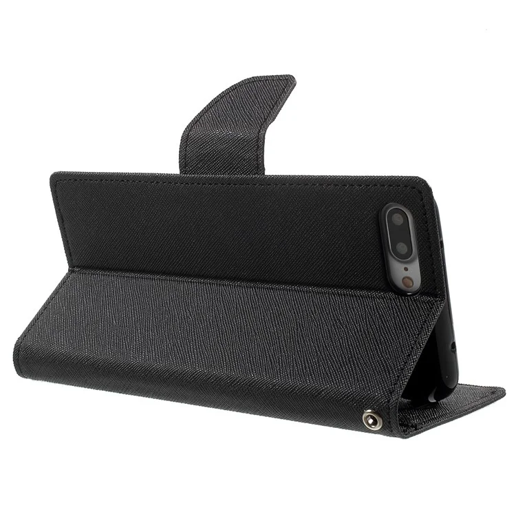 MERCURY GOOSPERY Leather Wallet Case for iPhone 8 Plus / 7 Plus - Black