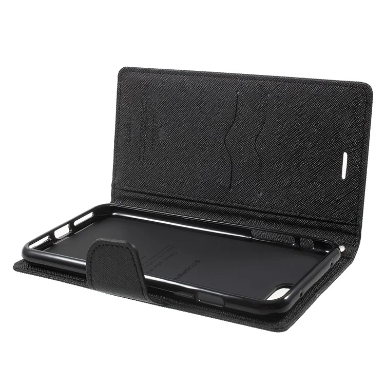 MERCURY GOOSPERY Leather Wallet Case for iPhone 8 Plus / 7 Plus - Black