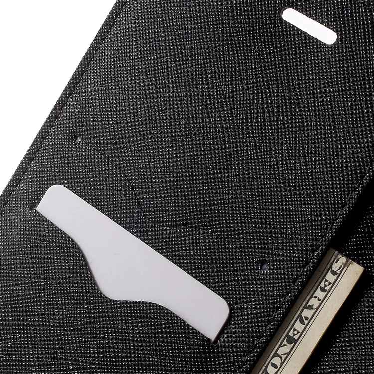MERCURY GOOSPERY Leather Wallet Case for iPhone 8 Plus / 7 Plus - Black