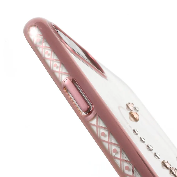 KINGXBAR Diamond PC Shell for iPhone 8 Plus / 7 Plus (Rose Gold Edge) - The Wish of the Stars