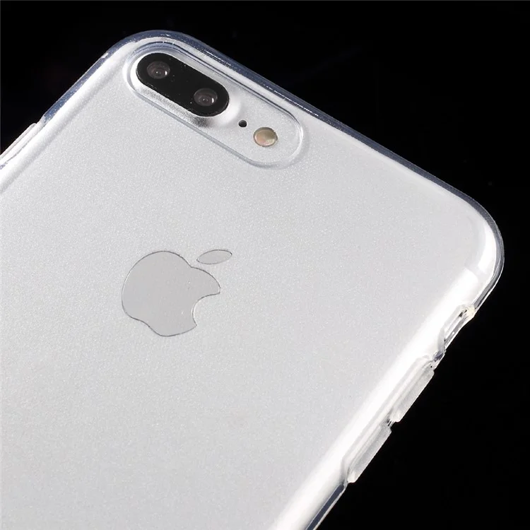 Clear Anti-watermark TPU Gel Protective Case for iPhone 8 Plus / 7 Plus - Transparent