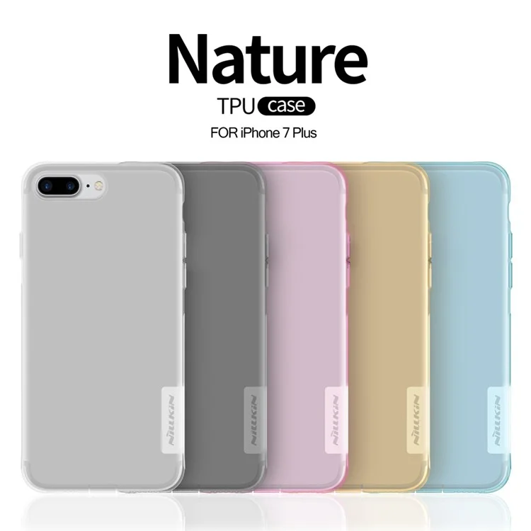NILLKIN Nature TPU Gel Back Case for iPhone 8 Plus / 7 Plus 5.5 inch - White