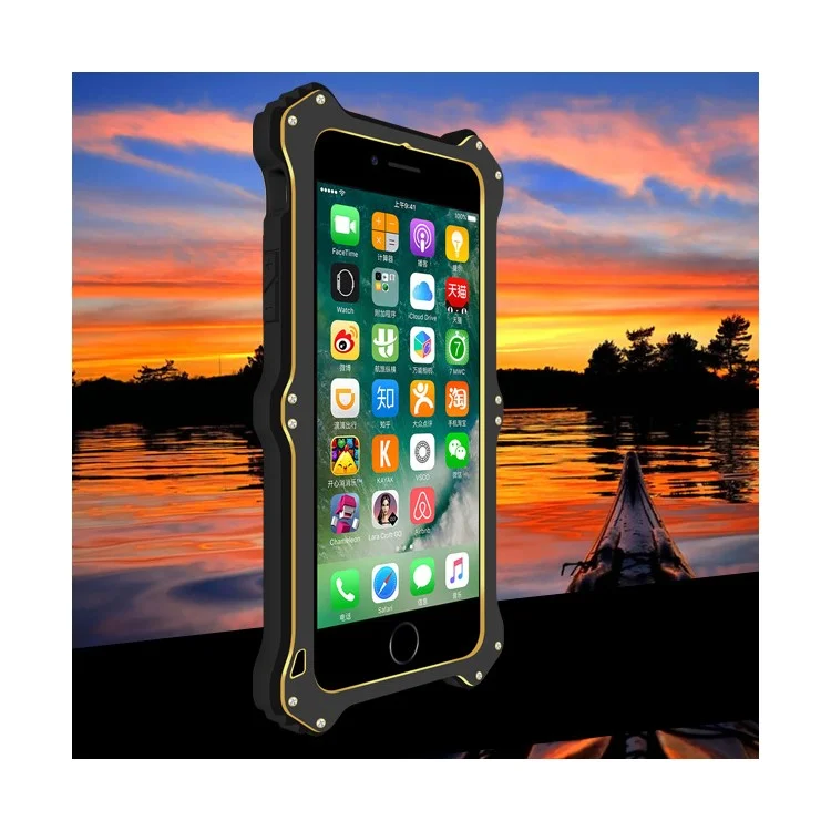 LOVE MEI MK2 Shock-proof Drop-proof Dust-proof Rugged Case for iPhone 8/7 4.7 - Black