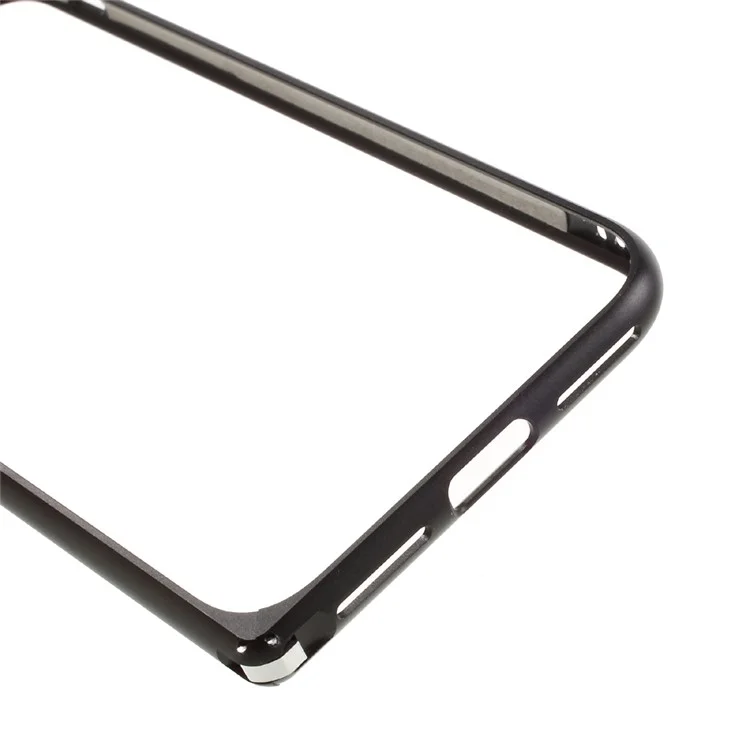 Metal Plating Bumper Case with Hippocampal Buckle for iPhone 7 4.7 Inch - Black