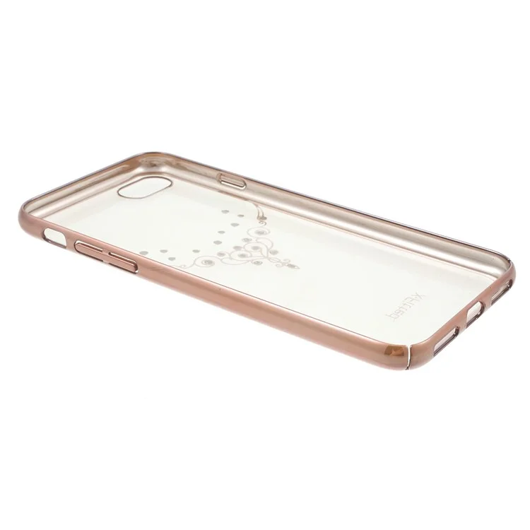 X-FITTED Pendant Authorized Swarovski Rhinestone Hard Case for iPhone 8/7 4.7 - Rose Gold