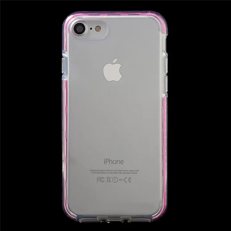 X-FITTED Colorful Stripe TPU Back Case for iPhone 8/7 4.7 inch - Rose