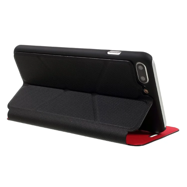 X-FITTED for iPhone 7 Plus Business Style Leather Card Holder Stand Cover