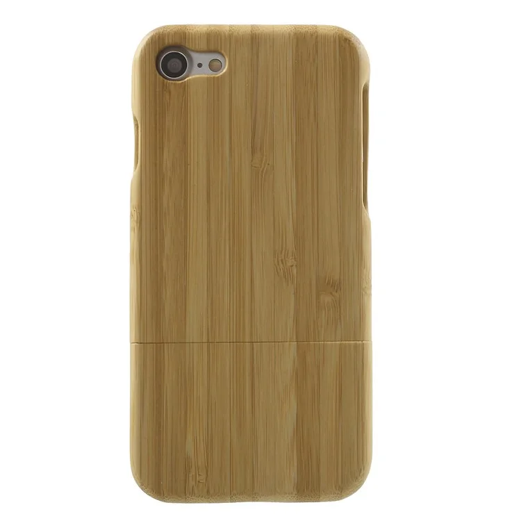 Detachable Natural Wood Hard Cover for iPhone 8 / 7 - Khaki
