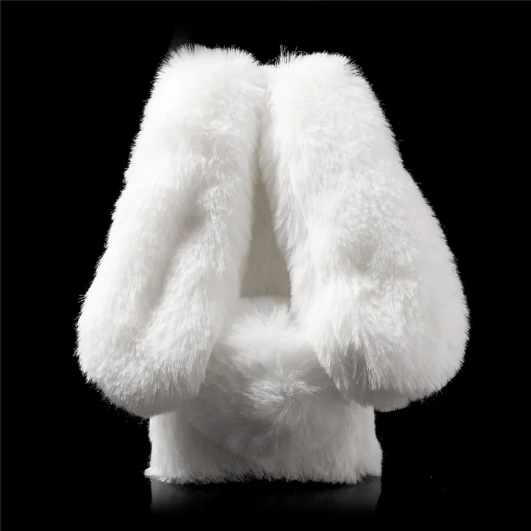 Rabbit Bunny Soft Furry Fur TPU Cover Case for iPhone 6s 6 4.7 inch - White